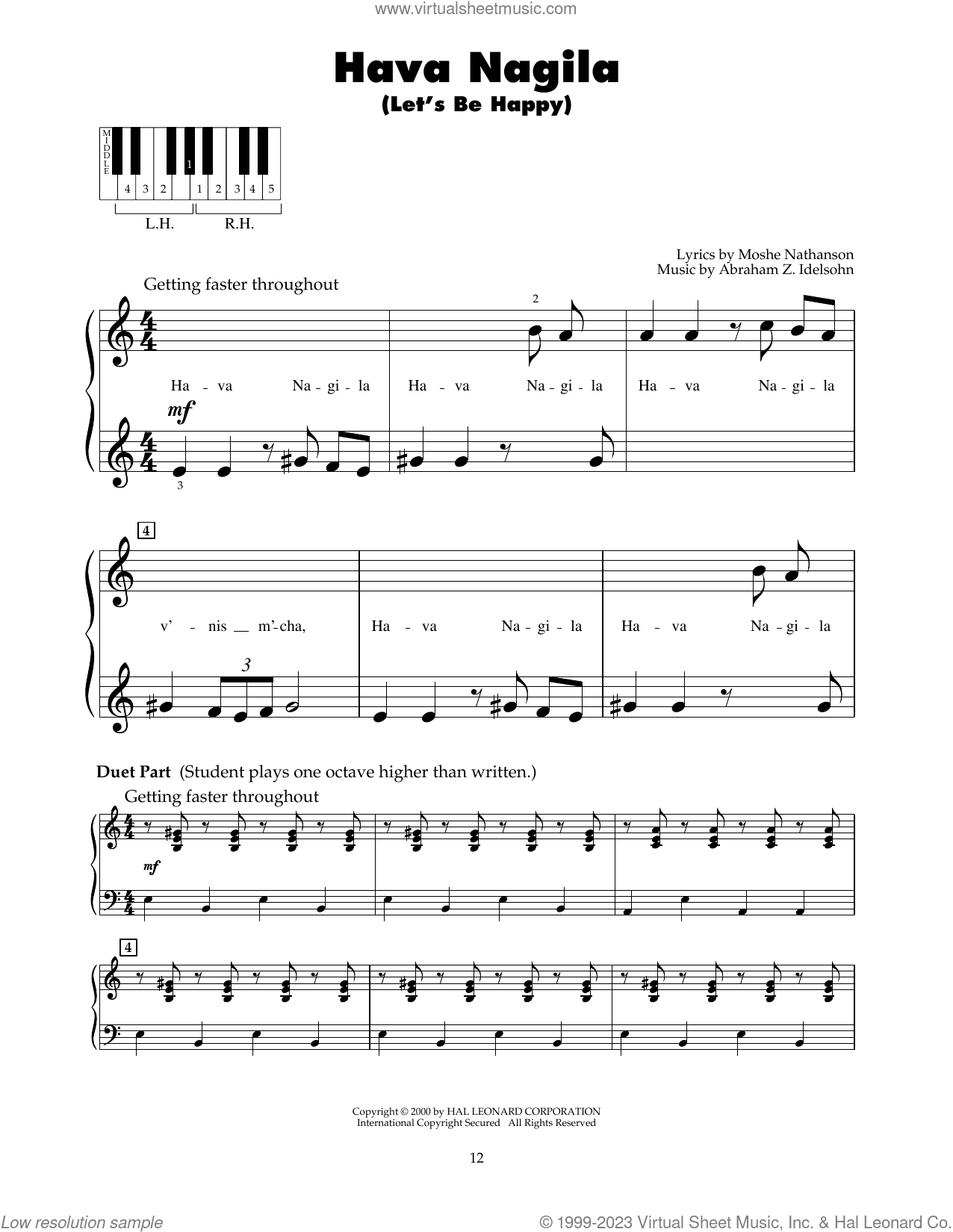 Hava Nagila (Let's Be Happy)