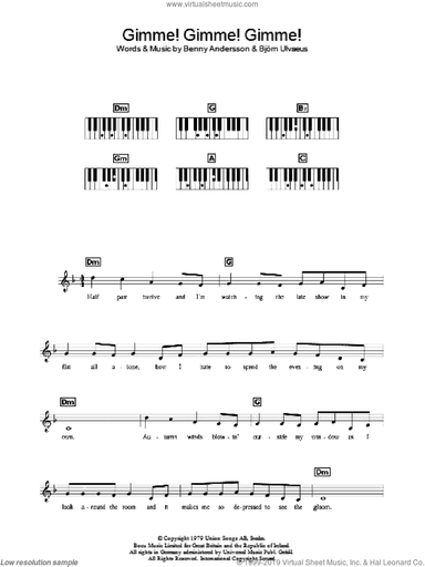 Gimme! Gimme! Gimme! (A Man After Midnight)