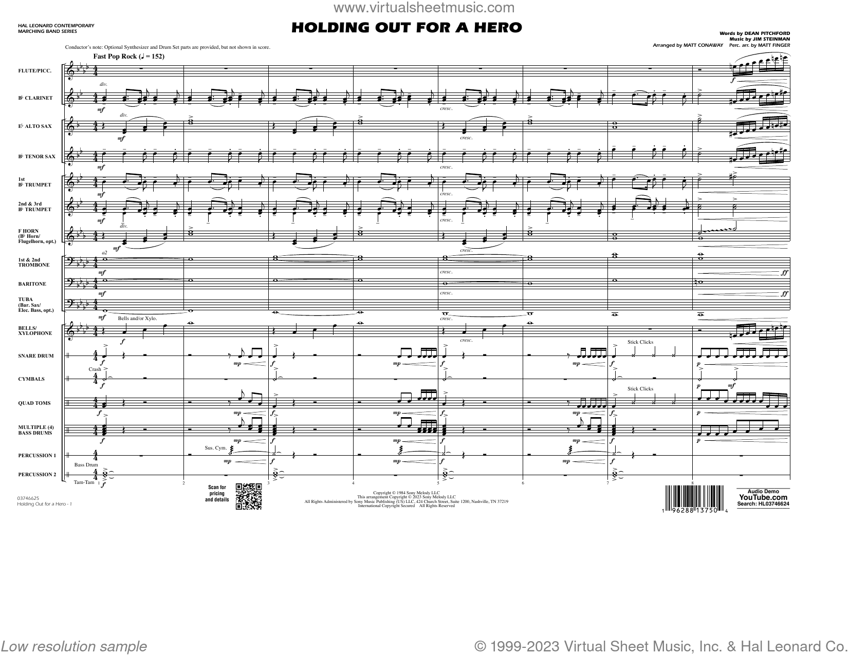 Holding Out For A Hero (arr. Conaway and Finger)
