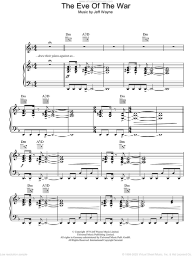 The Eve Of The War (from War Of The Worlds)