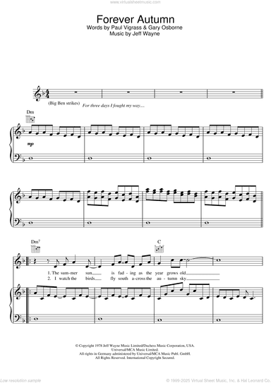 Forever Autumn (from War Of The Worlds)