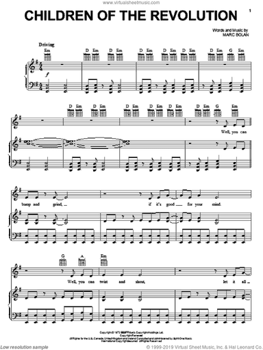 Children Of The Revolution (from Moulin Rouge)