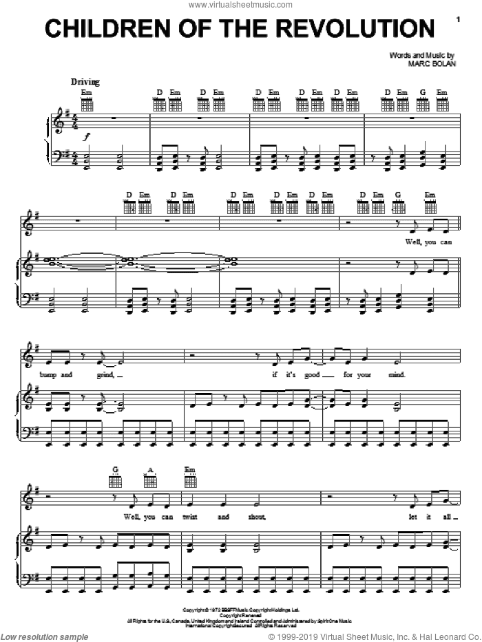 Children Of The Revolution (from Moulin Rouge)