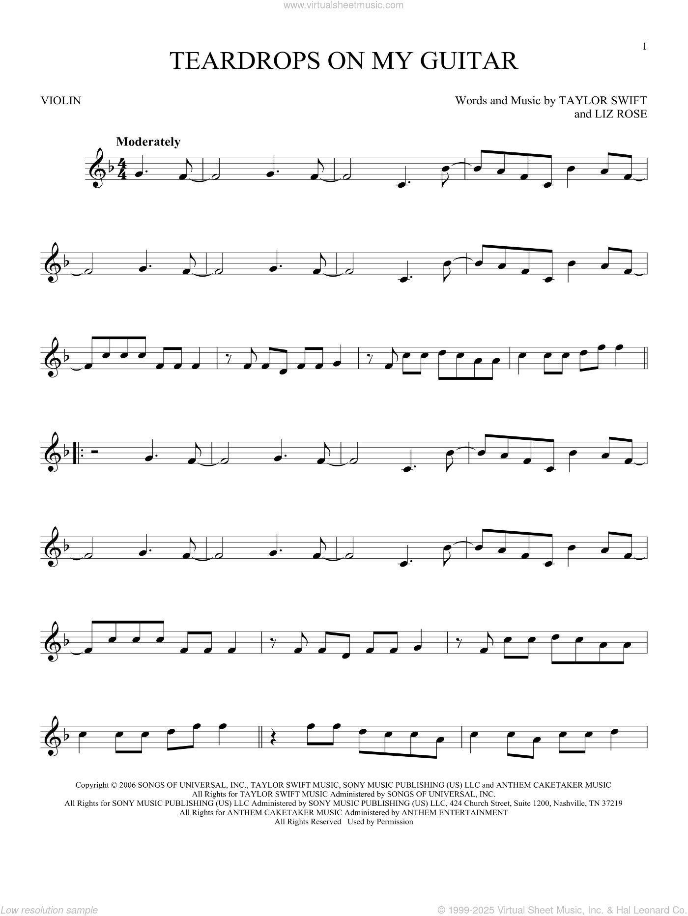 Teardrops On My Guitar