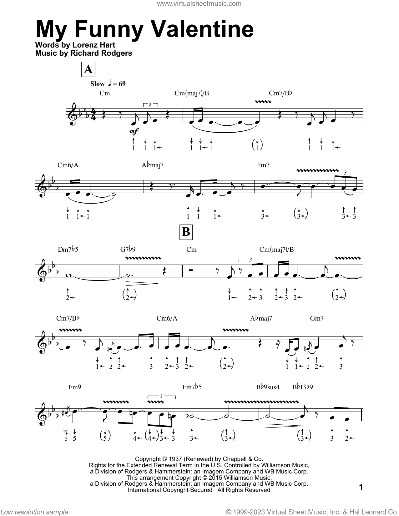 My Funny Valentine (arr. Will Galison)