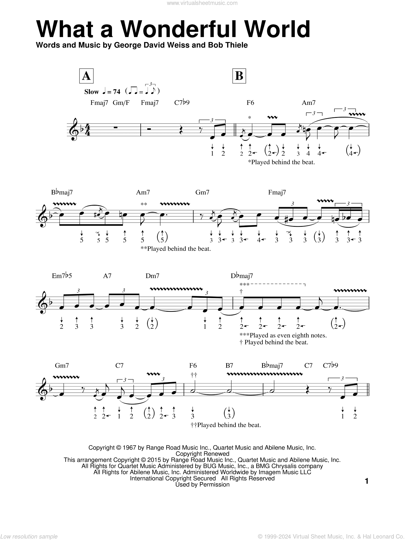 What A Wonderful World (arr. Will Galison)