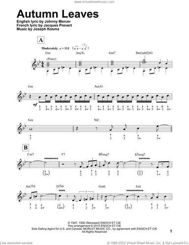 Autumn Leaves (arr. Will Galison)