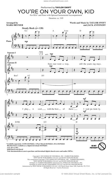 You're On Your Own, Kid (arr. Mark Brymer)