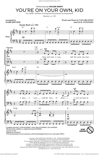 You're On Your Own, Kid (arr. Mark Brymer)
