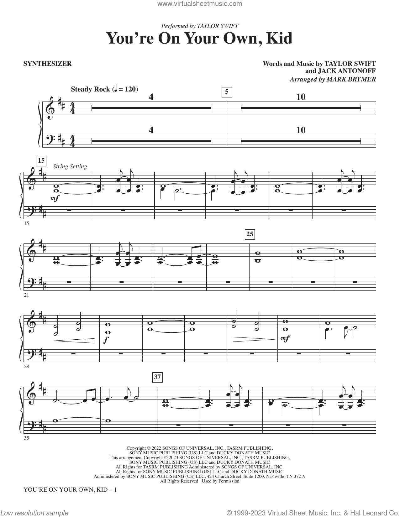 You're On Your Own, Kid (arr. Mark Brymer)