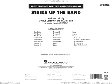 Strike Up the Band (arr. Mark Taylor) (COMPLETE)