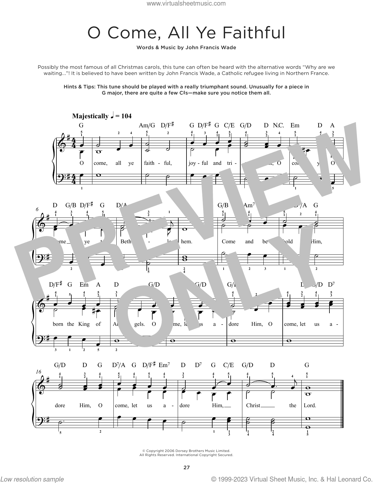 O Come, All Ye Faithful
