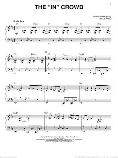 The "In" Crowd (arr. Brent Edstrom)