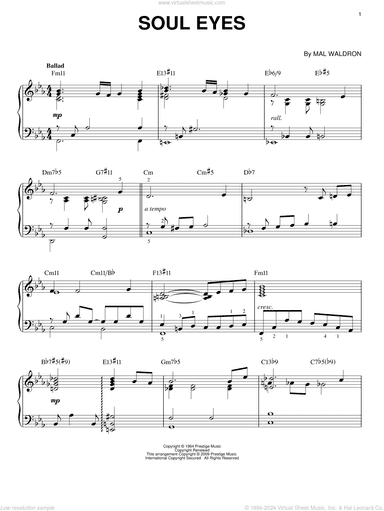 Soul Eyes (arr. Brent Edstrom)