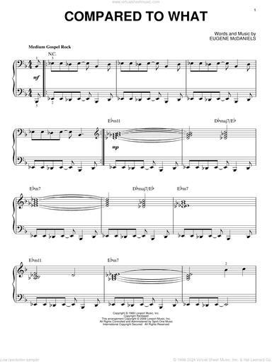 Compared To What (arr. Brent Edstrom)
