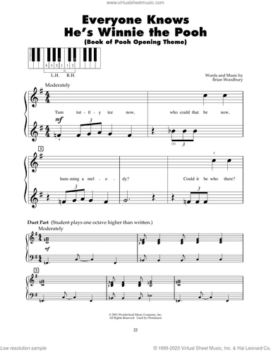 Everyone Knows He's Winnie The Pooh (Book Of Pooh Opening Theme)