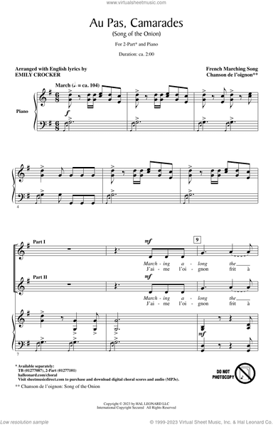 Au Pas, Camarades (Song Of The Onion) (arr. Emily Crocker)
