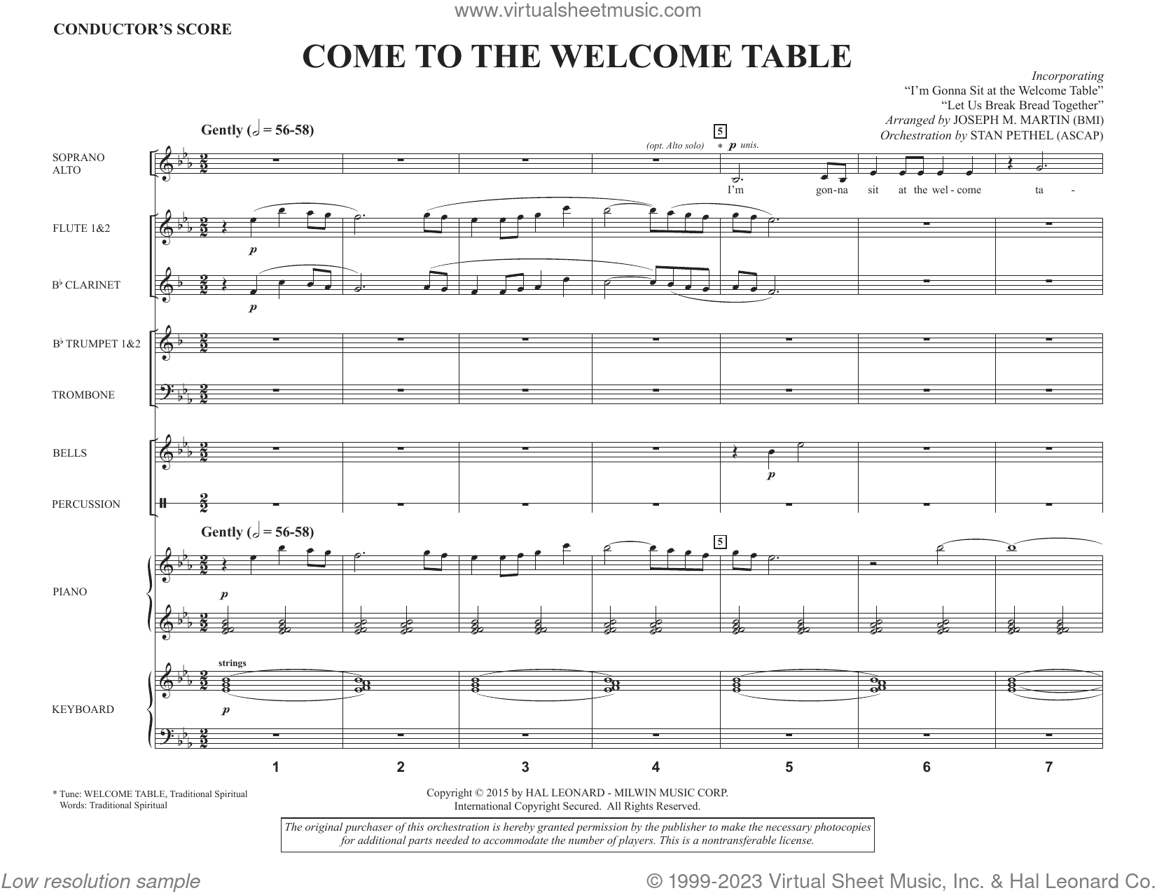 Come To The Welcome Table (Consort) (COMPLETE)