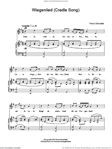 Wiegenlied (Cradle Song) Op.98 No.2