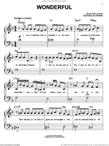 Wonderful (from Wicked)