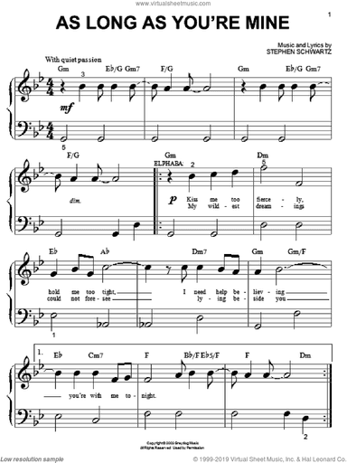 As Long As You're Mine (from Wicked)