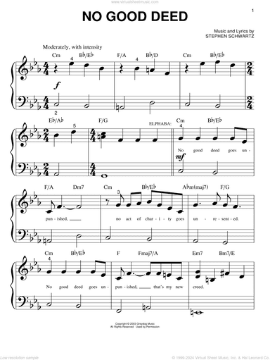 No Good Deed (from Wicked)