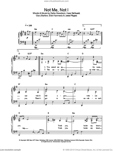 Not Me, Not I, (intermediate)