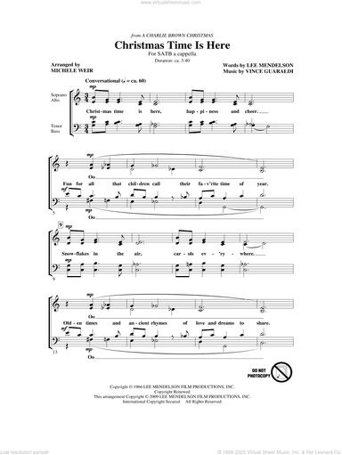 Christmas Time Is Here (arr. Robert Sterling)