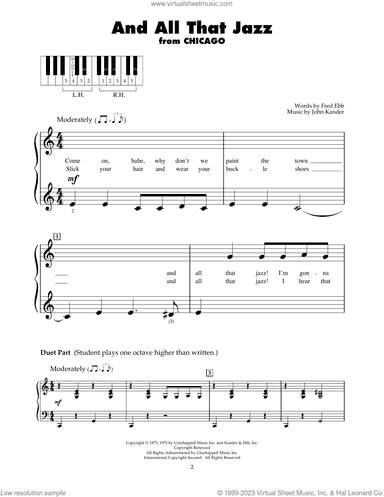 And All That Jazz (from Chicago)