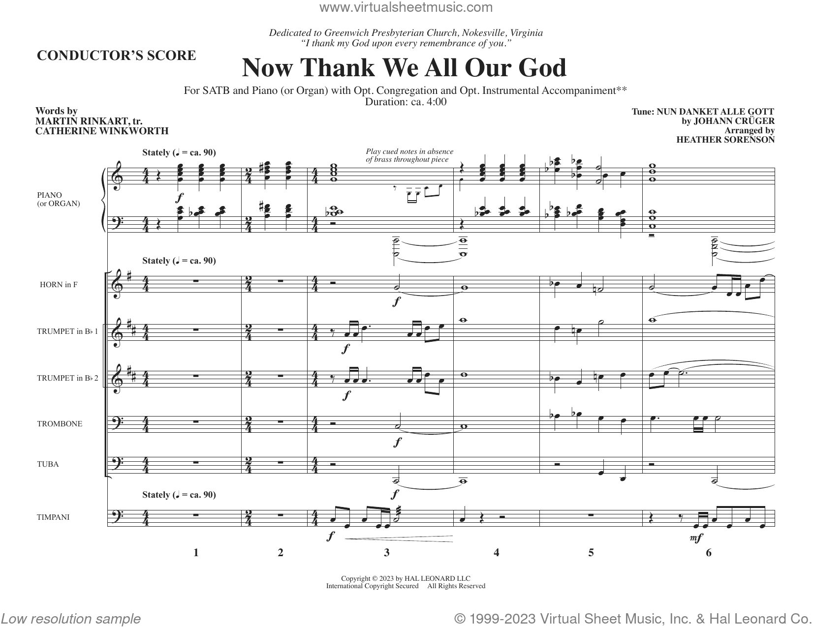 Now Thank We All Our God (arr. Heather Sorenson)