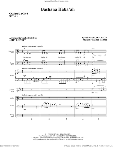 Bashana Haba'ah (arr. John Leavitt) (COMPLETE)