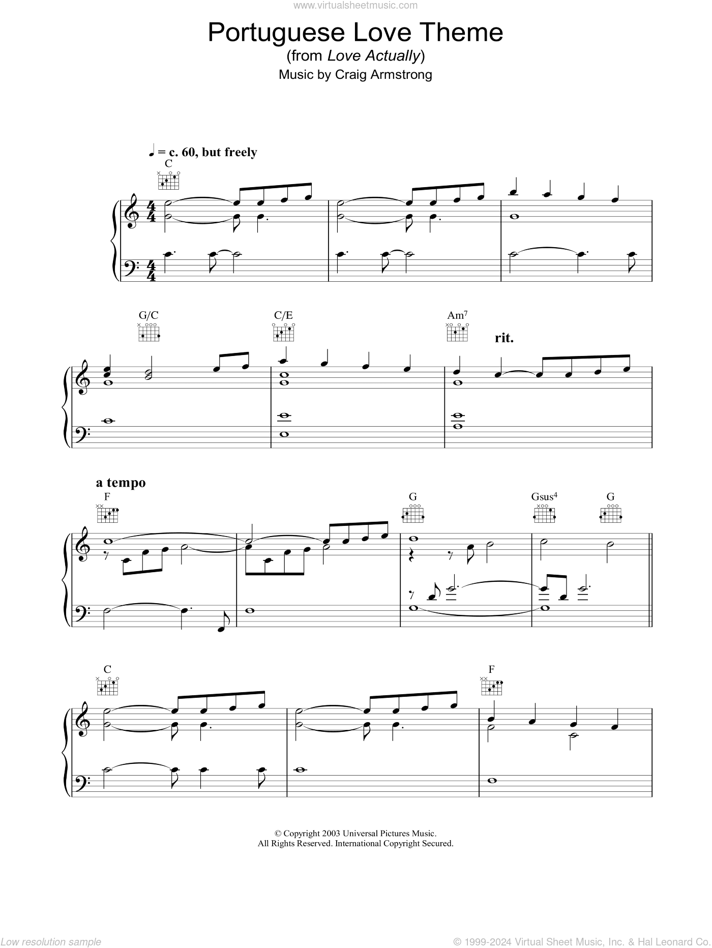 Portuguese Love Theme (from Love Actually)