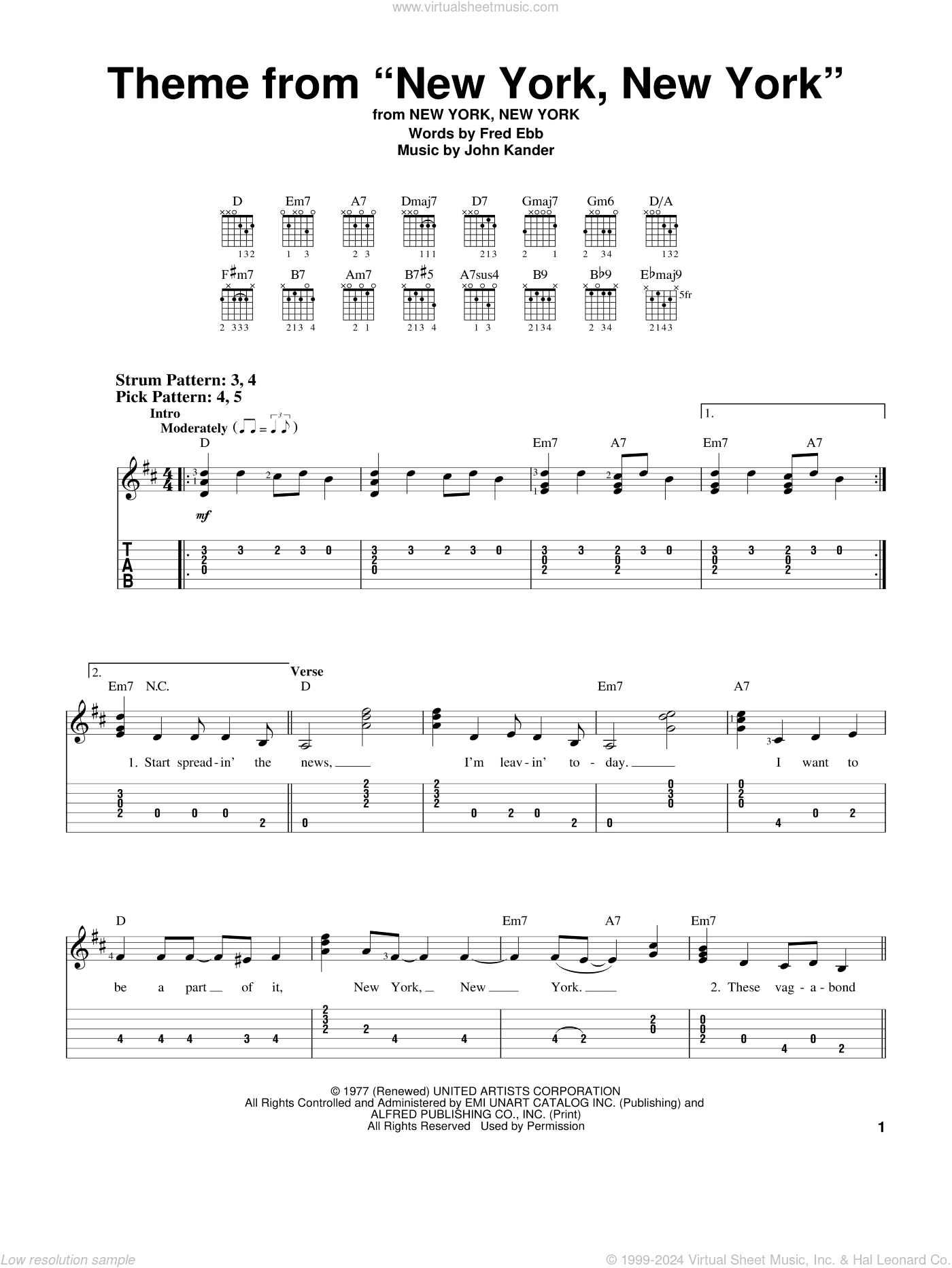 Theme From "New York, New York"