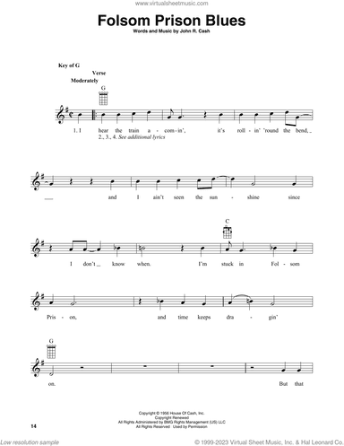 Folsom Prison Blues (arr. Fred Sokolow)