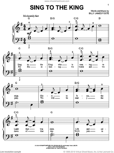 Sing To The King