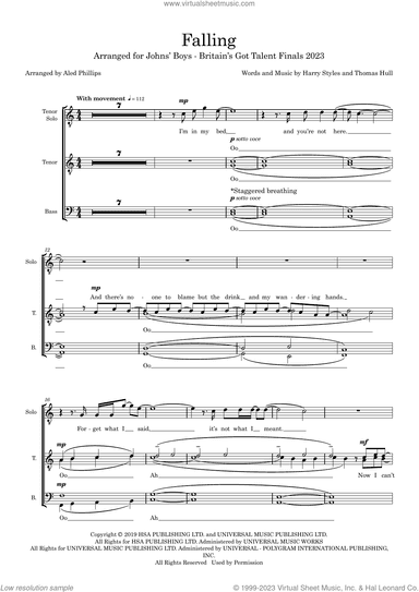 Falling (arr. Aled Phillips) (COMPLETE)