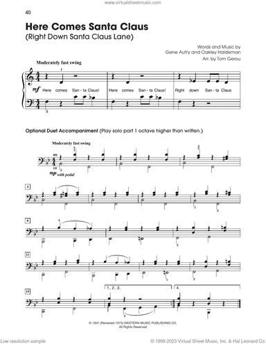 Here Comes Santa Claus (Right Down Santa Claus Lane) (arr. Tom Gerou)