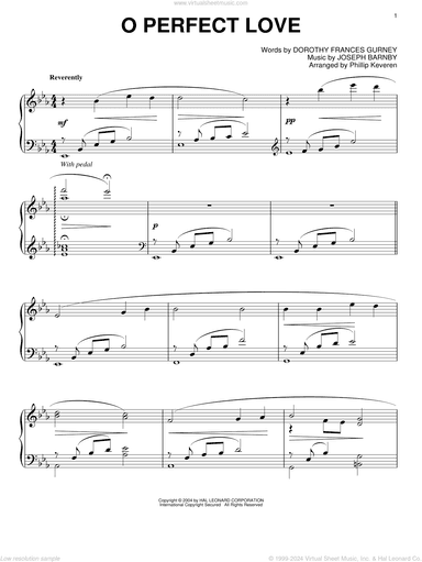 O Perfect Love (arr. Phillip Keveren)