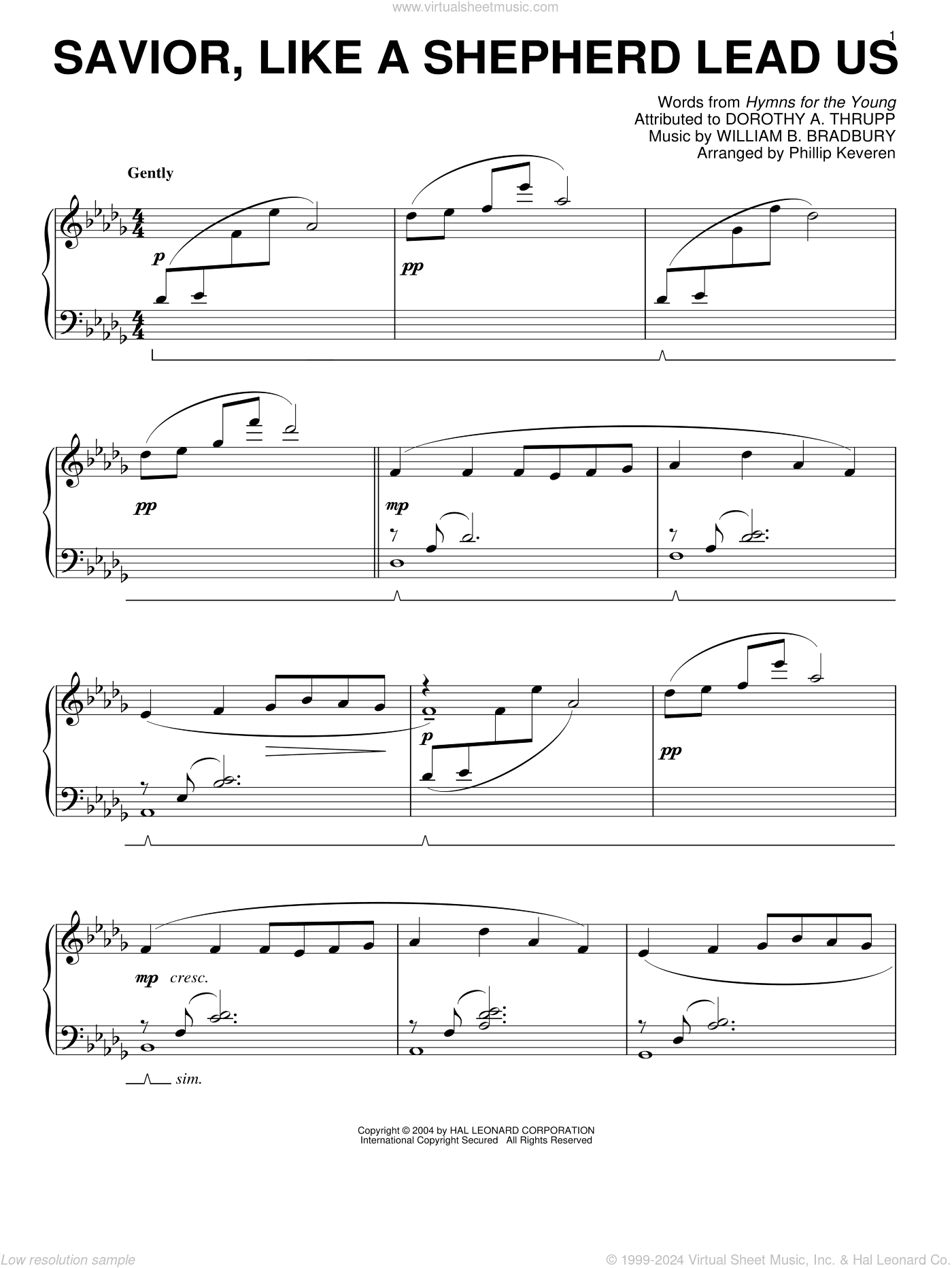 Savior, Like A Shepherd Lead Us (arr. Phillip Keveren)