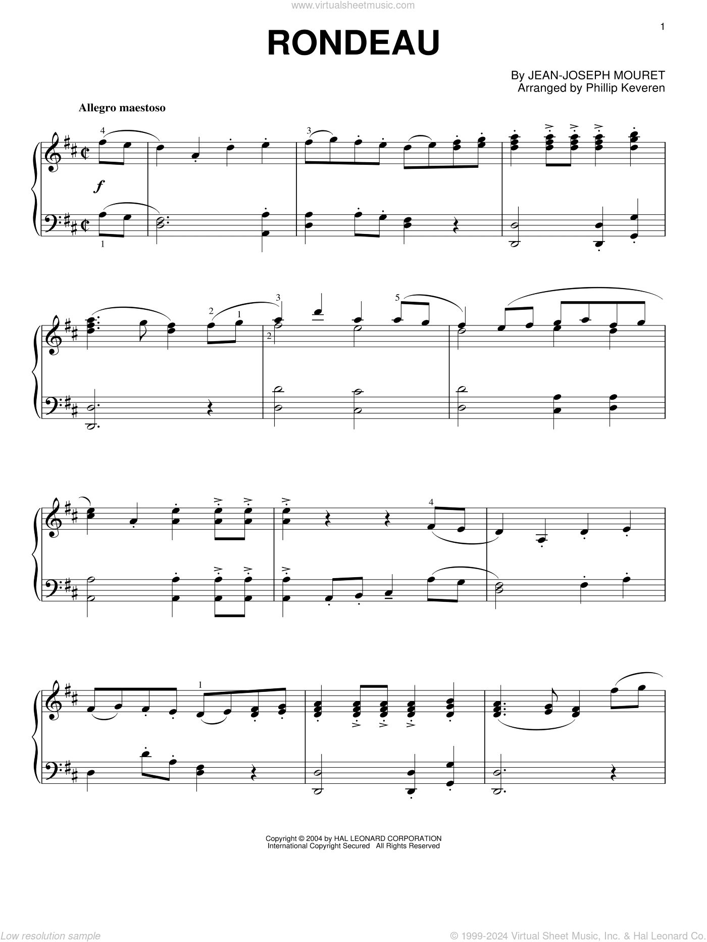 Rondeau (arr. Phillip Keveren)