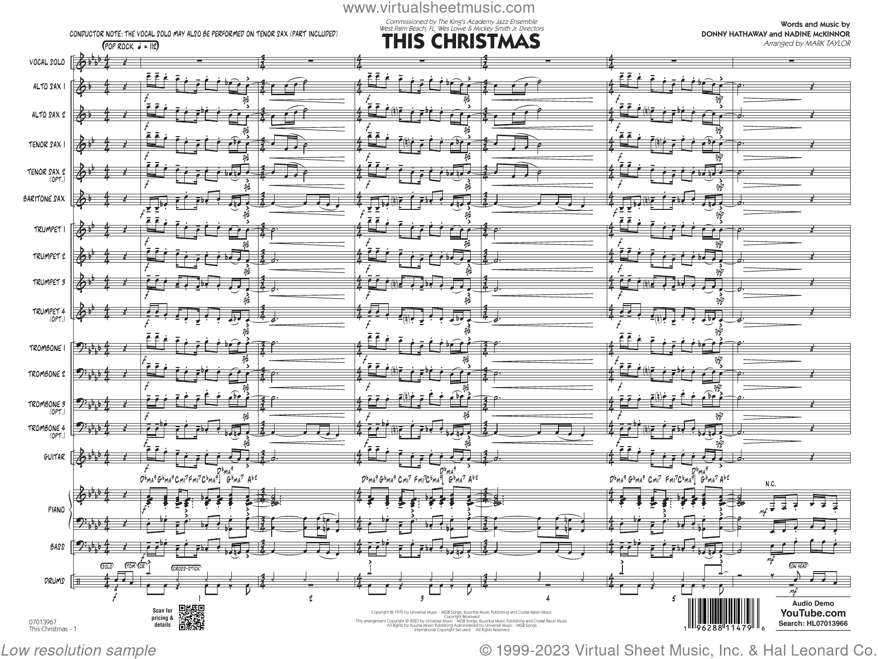 This Christmas (Key: Ab) (arr. Mark Taylor)