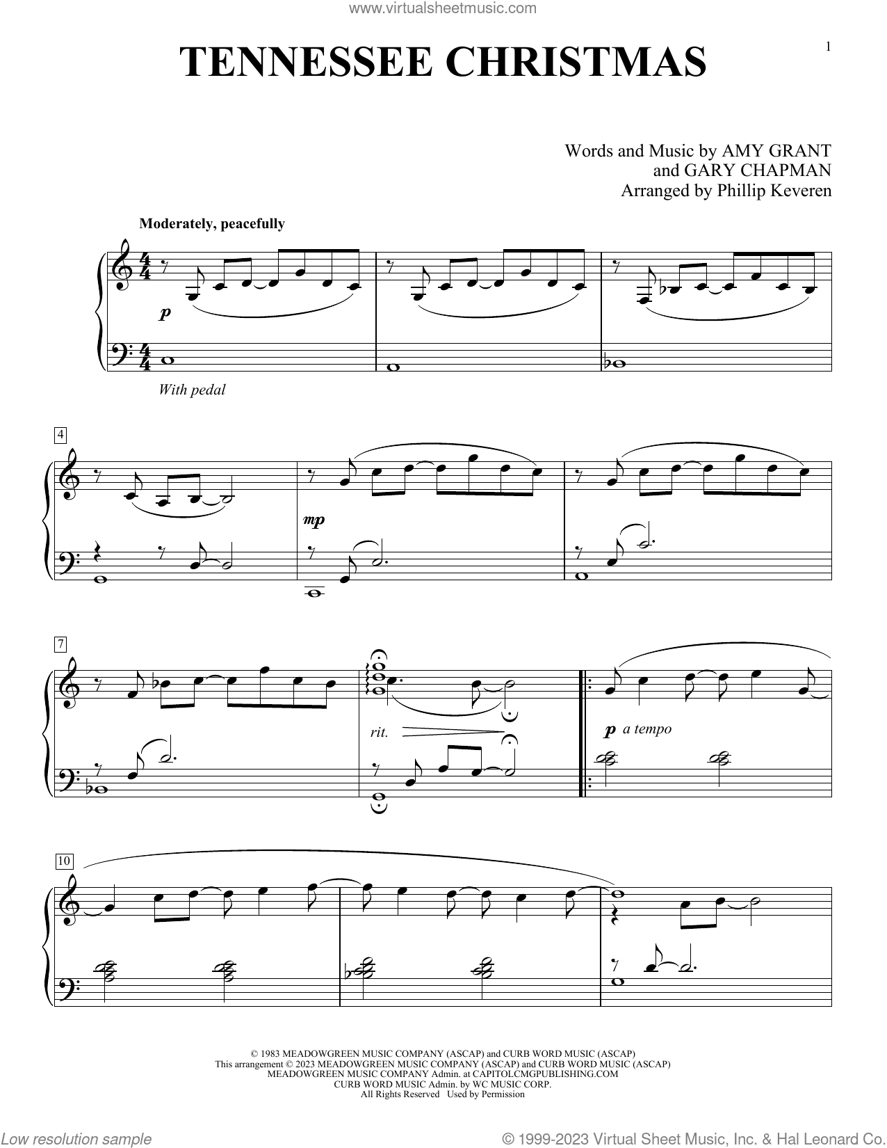 Tennessee Christmas (arr. Phillip Keveren)