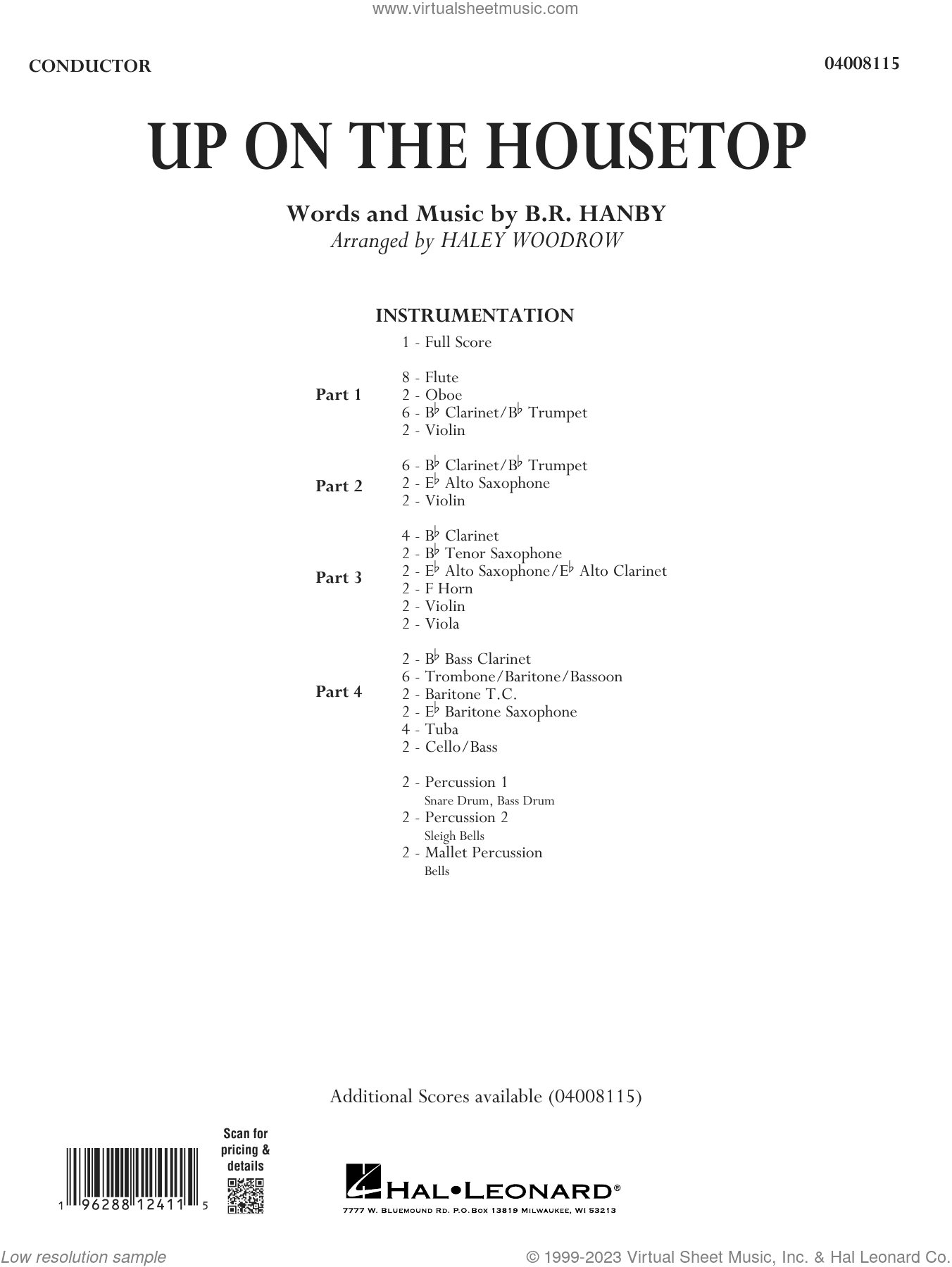 Up On The Housetop (arr. Haley Woodrow) (COMPLETE)