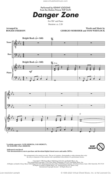 Danger Zone (from Top Gun) (arr. Roger Emerson)