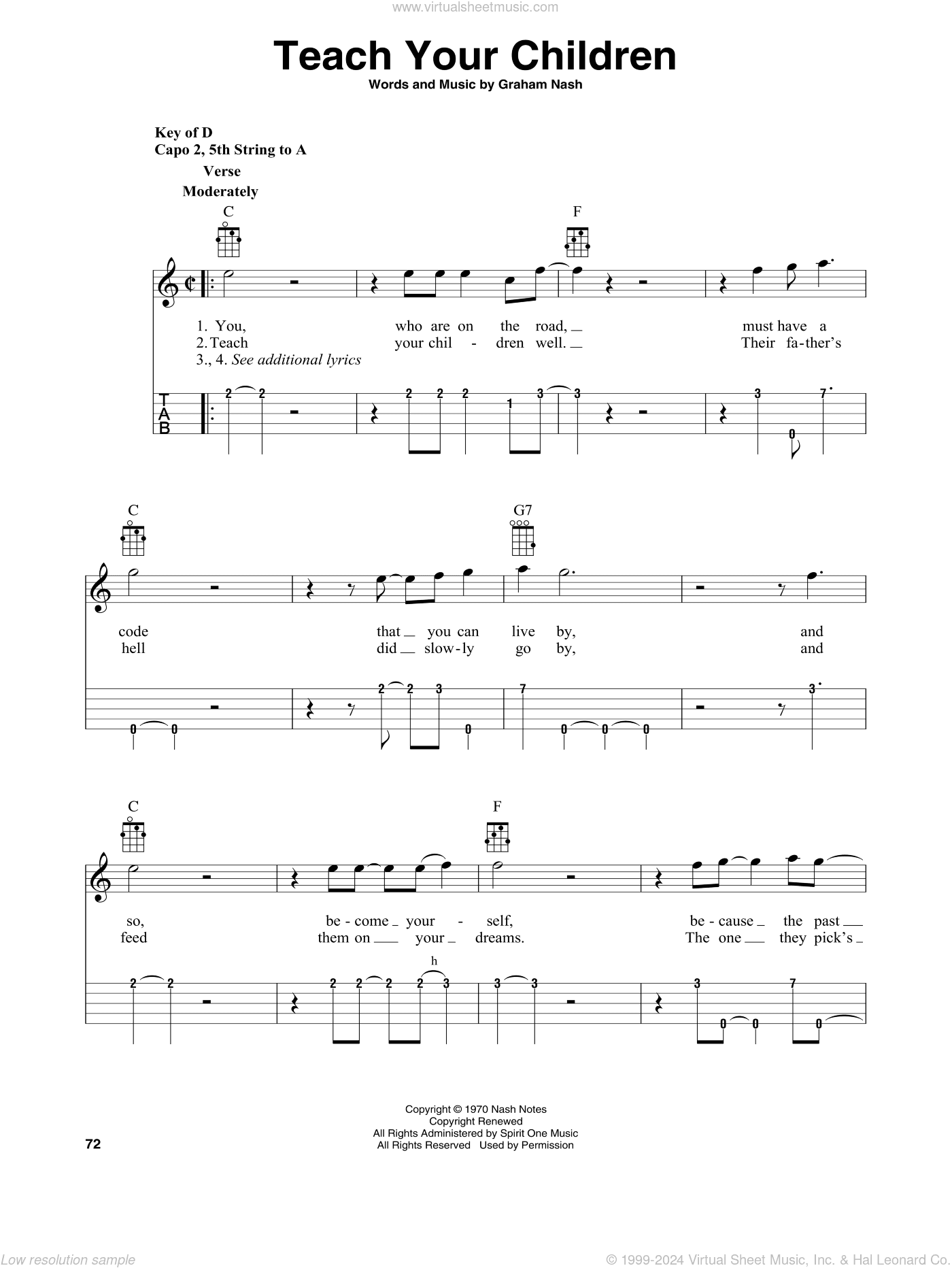 Teach Your Children (arr. Fred Sokolow)