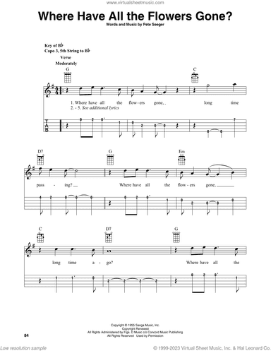 Where Have All The Flowers Gone? (arr. Fred Sokolow)
