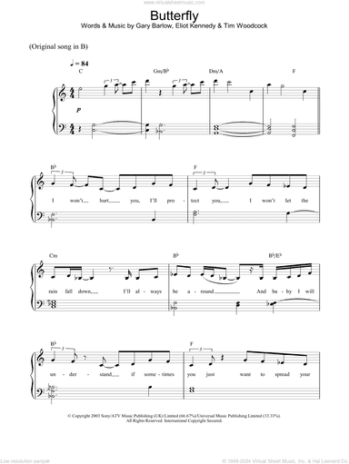 Butterfly, (intermediate)