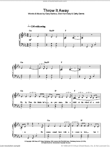 Throw It Away, (intermediate)