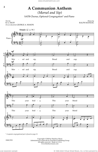 A Communion Anthem (Morsel and Sip)