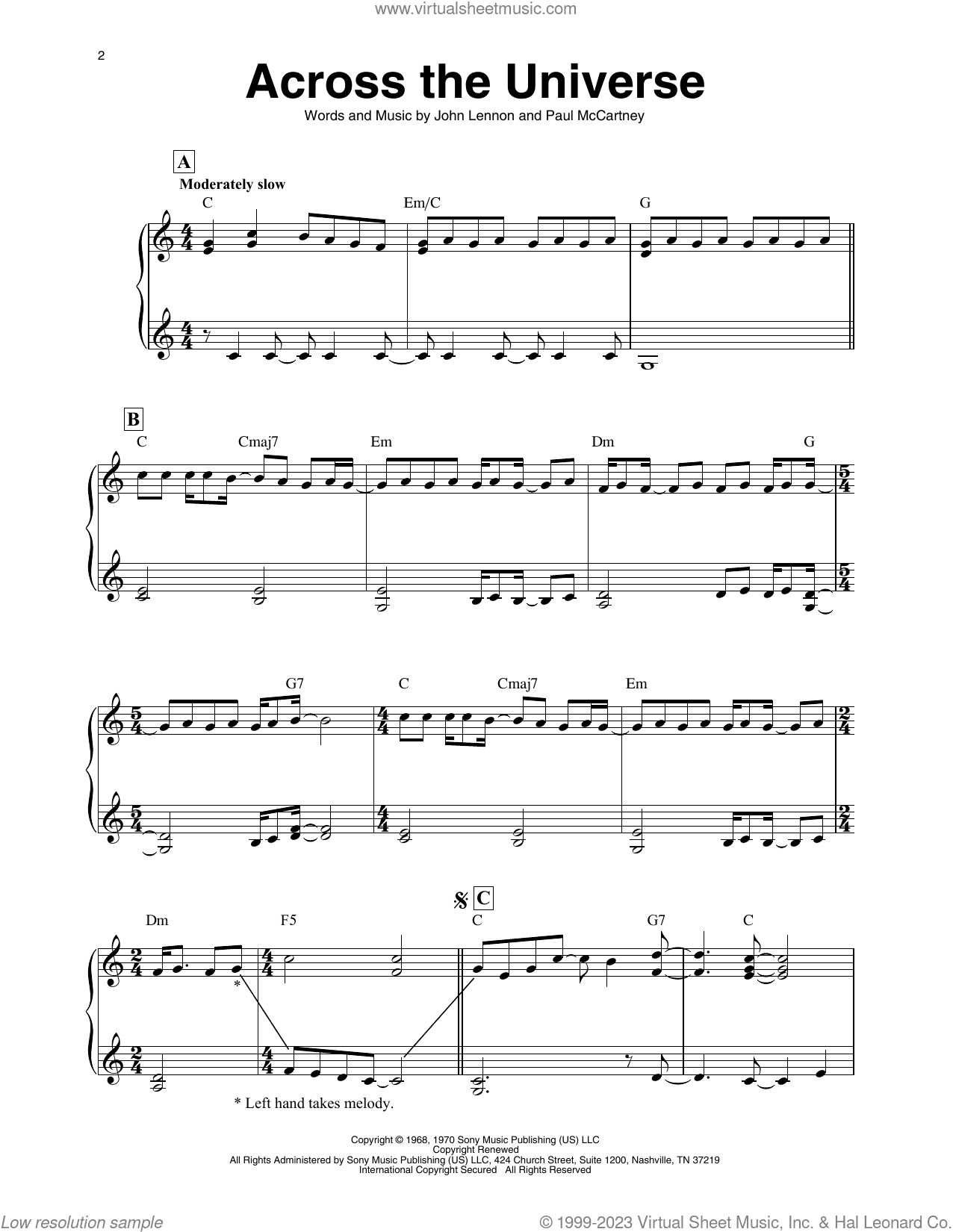 Across The Universe (arr. Maeve Gilchrist)